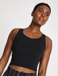 All Me Medium Support Longline Sports Vest Black female