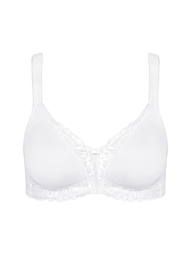 Sujetador sin aros MODERN LACE COTTON white blanco 90C - Triumph - FashionsVida