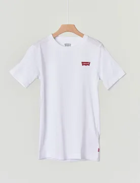 T-shirt Levi's bianca mezza manica con logo batwing piccolo - Levis - FashionsVida