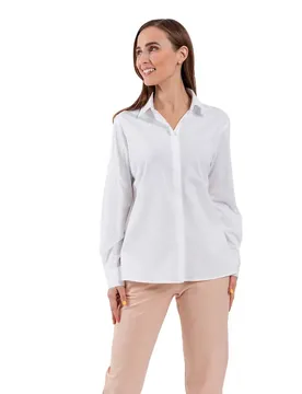 Camicia A Maniche Lunghe Essentials White XL