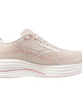 Wave Rider 29 Running Shoes Petal Pink / White / Pinkesque UK 4 Women - Mizuno - FashionsVida
