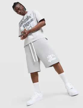 Mens Pantaloncino City - Grigio, grigio grigio Uomo taglia XS - Lorenzo - FashionsVida