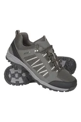 Path Mens Waterproof Outdoor Walking Shoes - Green - Green - Size: 6