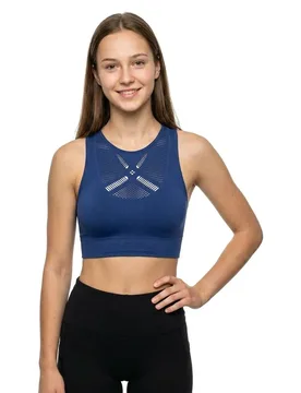 Soutien-gorge De Sport Seamless Blue Navy XS-S - Q36.5 - FashionsVida