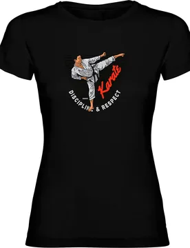 T-shirt à Manches Courtes Karate Black L - Kruskis - FashionsVida