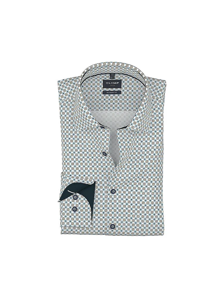 Olymp Camisa Modern Fit blanco 39 - Olymp - FashionsVida