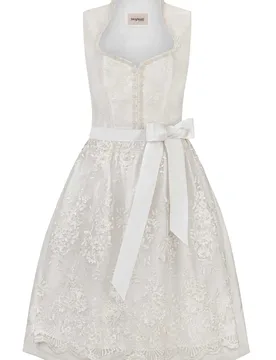 Dirndl Josefina (creme, Gr. 42) von Bergfeuer Couture für Damen, 100% Polyester - Stockerpoint - FashionsVida