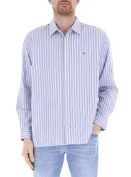 Camicia a righe AZZURRO S
