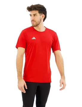 Adizero Essentials Short Sleeve T-shirt Team Power Red 2 2XL Men - Adidas - FashionsVida