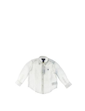 Camicia in lino POLO BOYS PANNA 3