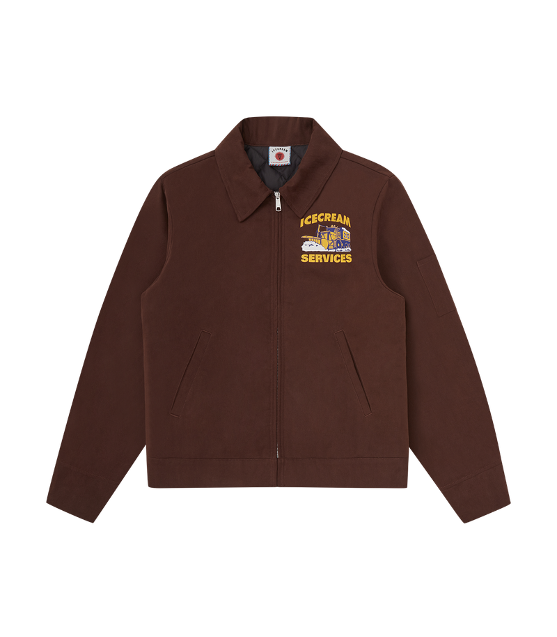 Ic Services Quilted Work Jacket