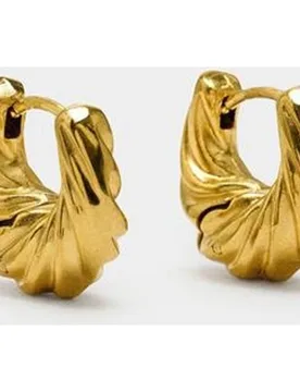 Pendientes de aro de acero inoxidable trenzado en liso - Parfois - FashionsVida