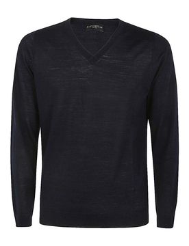 Pullover slim fit con scollo a V