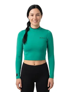 T-shirt Thermique à Manches Longues Lunar Crop Top 2 Mm Green L