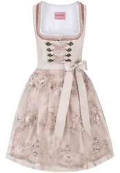 Dirndl Selena (taupe, Gr. 38) von Wiesnwuid für Damen, 100% Polyester