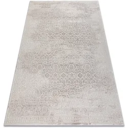 Teppiche Teppich Aura J1361 Creme - Rahmen, Ornament, 80x150 Cm 80x150 Cm
