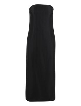 Loulou Studio Abito bustier gessato