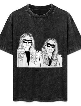 Mary Kate and Ashley T-Shirt Plus Size Summer Short Sleeve T-Shirt - Aliexpress - FashionsVida