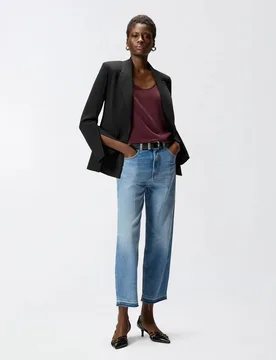 ESTELLE EGG DIRTY BLUE DENIM SS26 - PINKO - FashionsVida