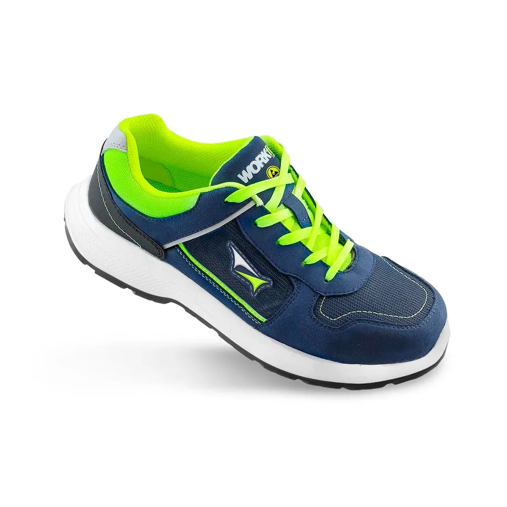 Chaussures De Sécurité Helio S3s Sr Blue / Green EU 45 - Workfit - FashionsVida