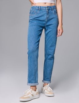 Sinsay - Jeans slim boyfriend - blu