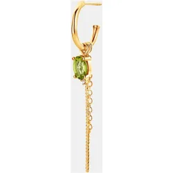 Piercing Amalfi de plata, diamante y peridoto