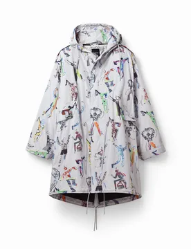 Parka oversize arty WHITE M male - Desigual - FashionsVida