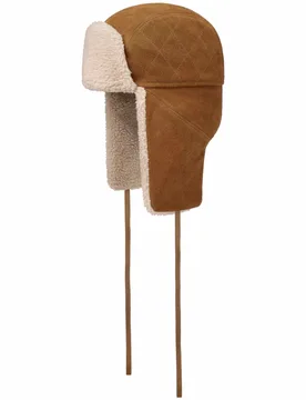 Calf Split Trapper Hat by - cognac - Size: S (54-55 cm) - Stetson - FashionsVida