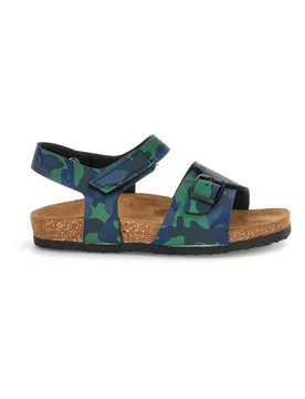Sandali verdi camouflage con fibbia 257A080SR 34 - PITTARELLO BIO - FashionsVida