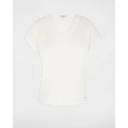 Camiseta de mujer cuello v manga corta