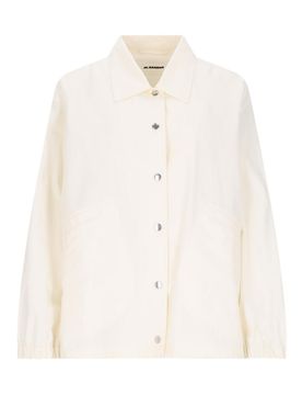Jil Sander Giacca Monopetto Logo