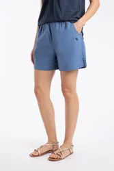 Women's Jardin Cotton Twill Shorts in Blue Size: 20 - Blue - Size: 20
