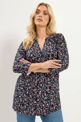 Floral Shirt - Black - Size: 22-24