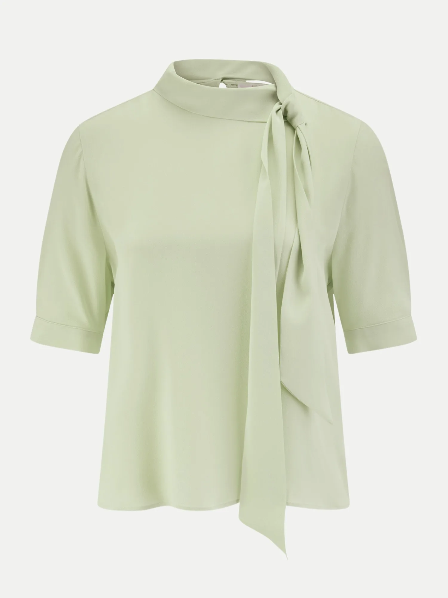 Blusenshirt mit Schleifenkragen Grün 38 - Riani - FashionsVida