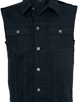 Weste - Denim Vest - S bis 5XL - für Männer - Größe XL - schwarz - Männer - male - Urban classics - FashionsVida