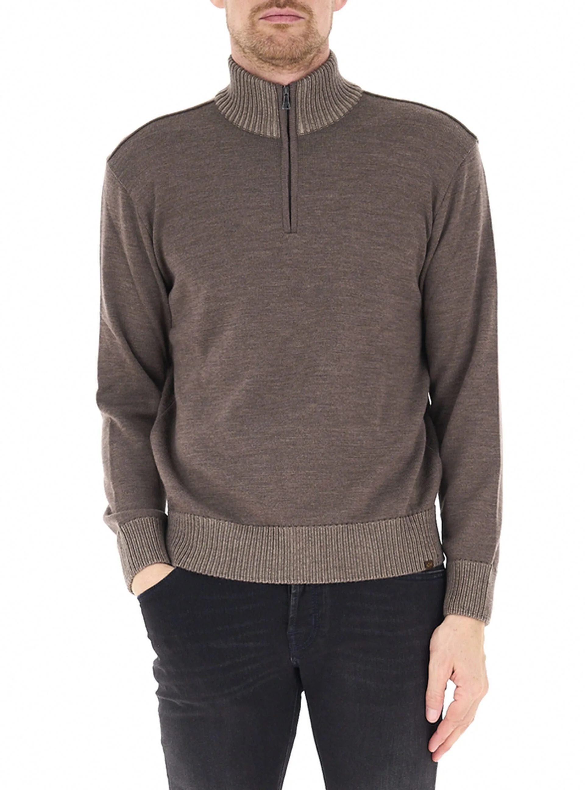 Maglione mezza zip FANGO M - Paul & Shark - FashionsVida