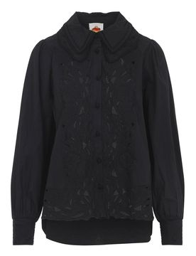 Camicia a maniche lunghe ricamata