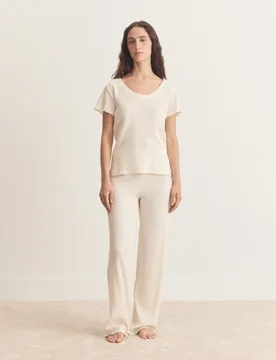 Pantalón largo de pijama de mujer en algodón - Boss - FashionsVida