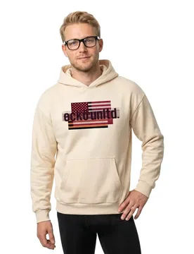 Felpa Con Cappuccio Eckohd112m Sand XL