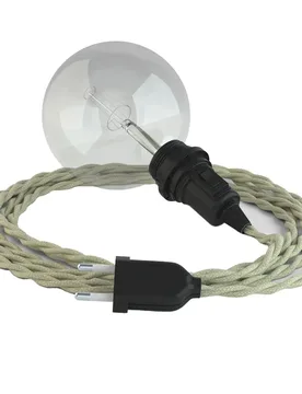 Cables Lampe Suspendue Pour Abat-jour Tc43 5 M Taupe / Black One Size - Creative - FashionsVida