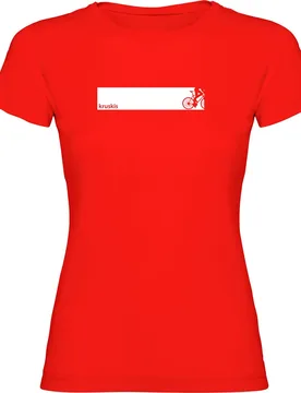 Maglietta A Maniche Corte Bike Frame Red - Kruskis - FashionsVida