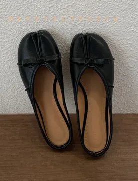 Women Tabi Ninja Slippers Brand Mules Soft Microfiber Comfy Flats Shoes Fashion Bow Knot Split Toe Slides Casual Loafer Footwear - Aliexpress - FashionsVida