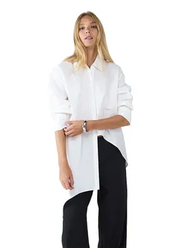 Chemise à Manches 3/4 Wrapped White / White S