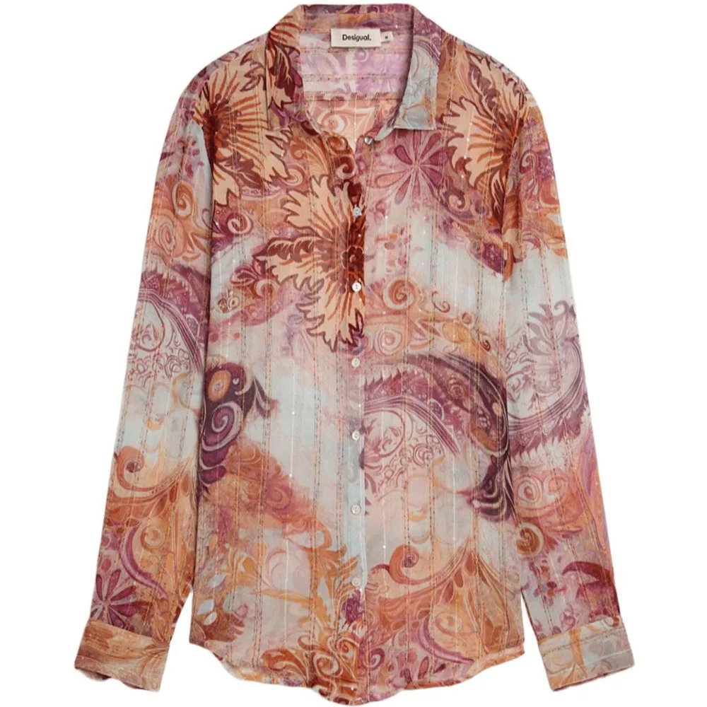 Camisa de mujer estampada paisley - Desigual - FashionsVida
