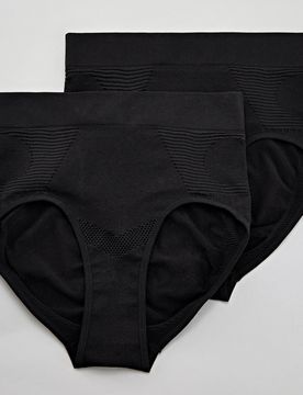 Slimming-Slips schwarz, 2er-Set