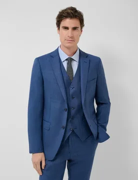 Traje de hombre half canvas slim fit cuadros - Roberto Verino - FashionsVida