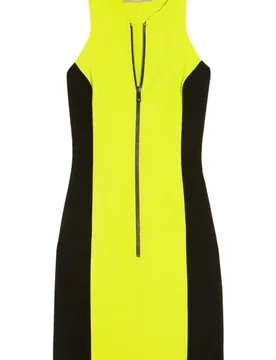 Collection Black & Neon Zip Front Dress - Michael Kors - FashionsVida