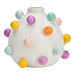 Wurm Vase mit Kugeln aus Keramik