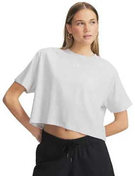 T-shirt à Manches Courtes Rival Boxy Solid Gray XS - Under armour - FashionsVida
