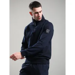 Mens Navy Stanford Quarter Zip Hoodie - Male - Navy - X-Large